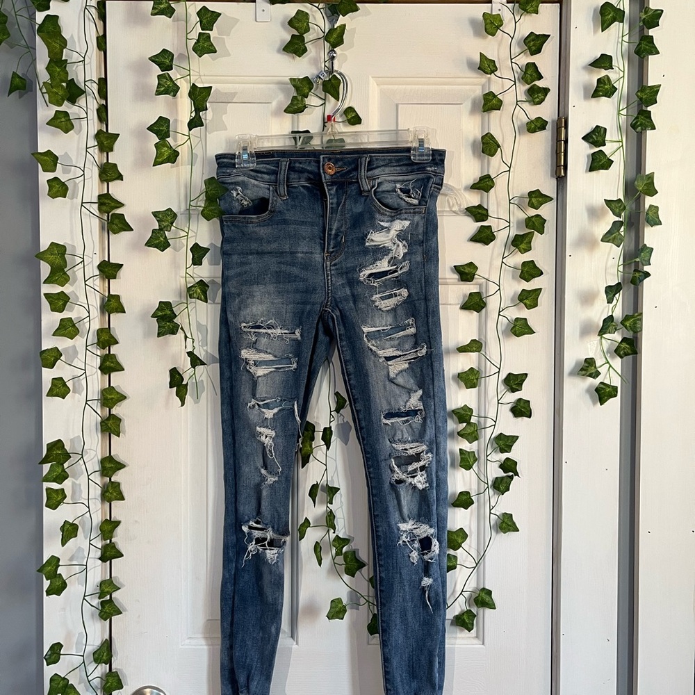 Distressed American Eagle jeans